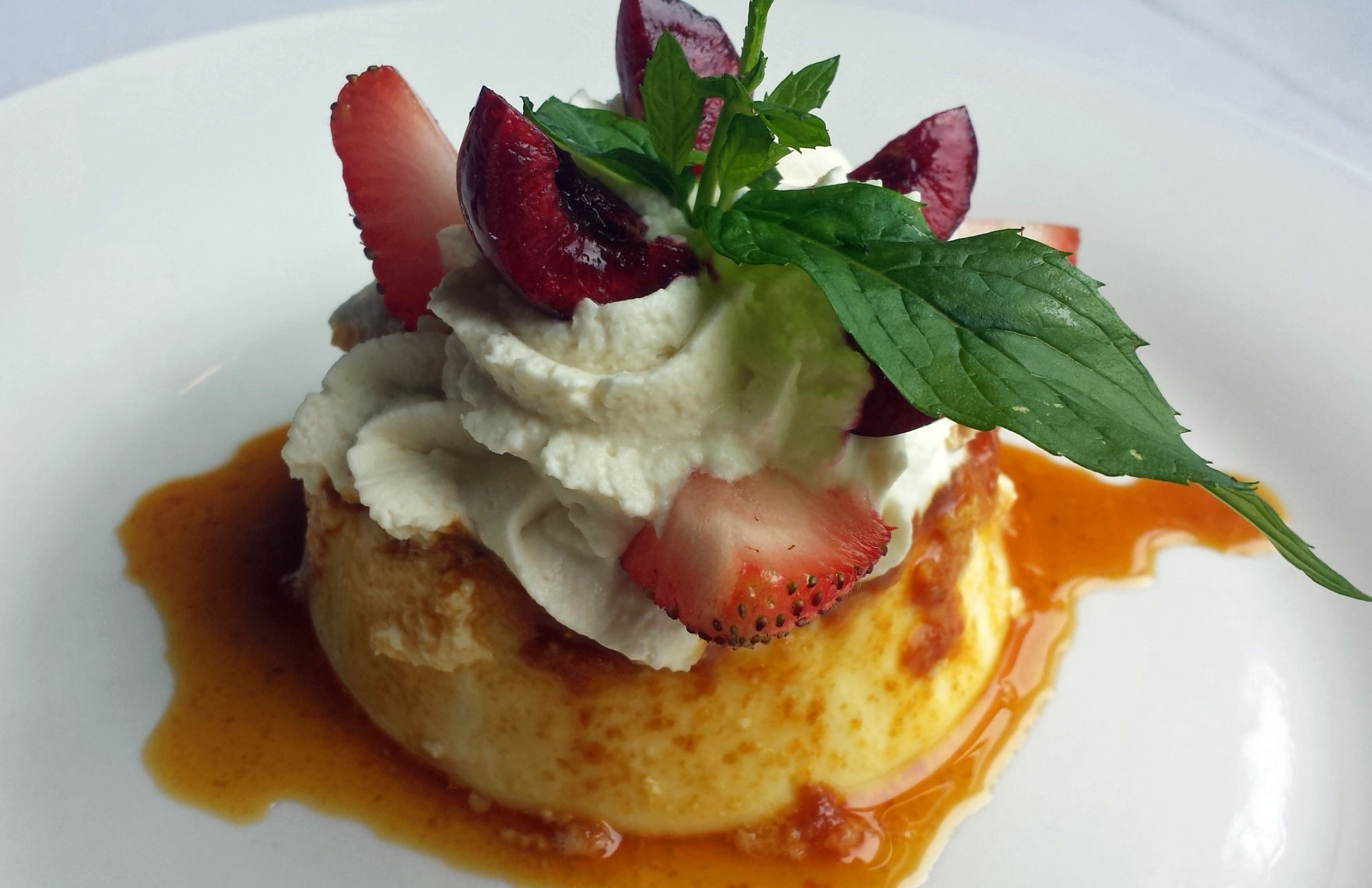 Flan at Fuegos Steak Tapas Vegan